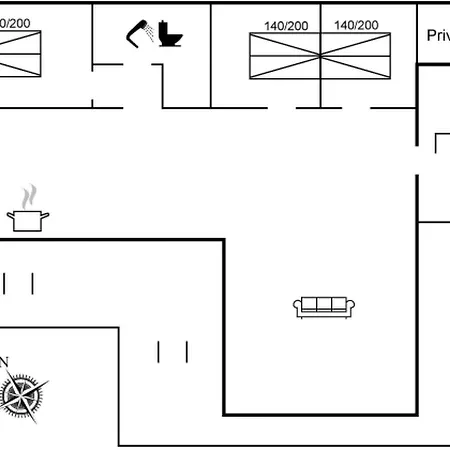 Adde - 1km From The Sea By Interhome Dom wakacyjny